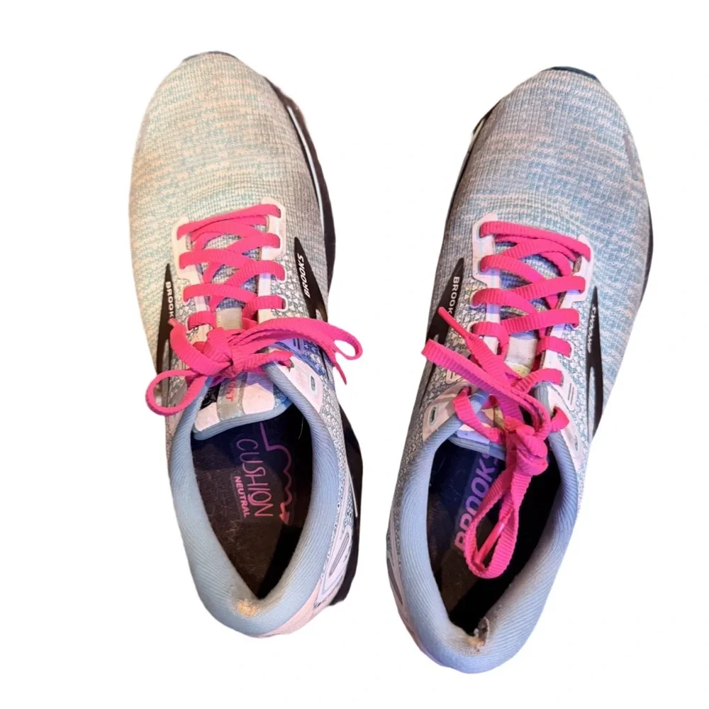Brooks Women's Running Shoes Ghost 14 size 8.5 - Blue and Pink - Picture 1 of 6